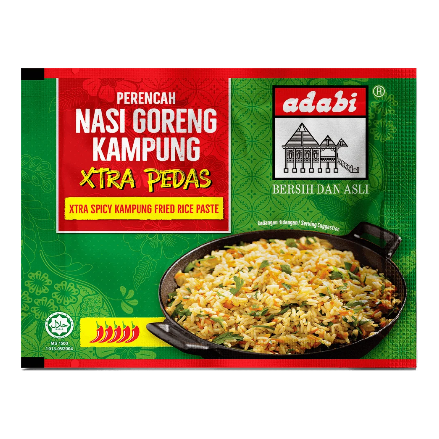 Adabi Perencah Nasi Goreng Kampung Xtra Pedas Paste 100g