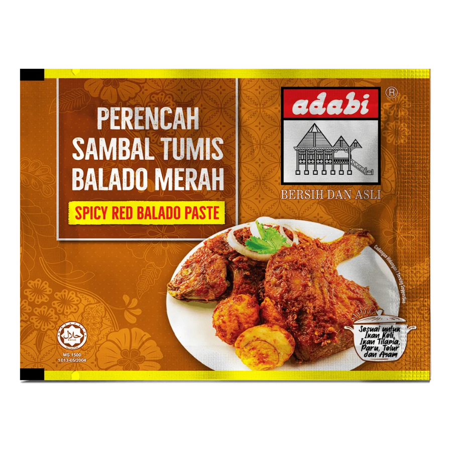 Adabi Perencah Sambal Tumis Balado Merah Paste 120g (EXP: 19.02.26)