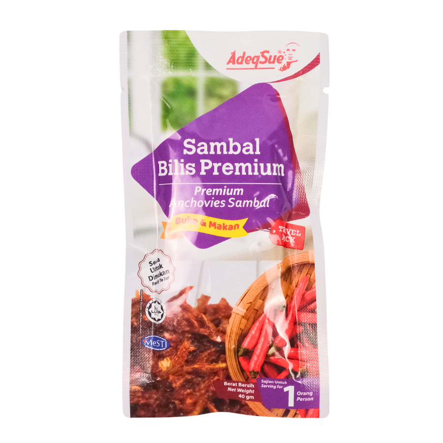 AdeqSue Premium Anchovies Sambal 40g
