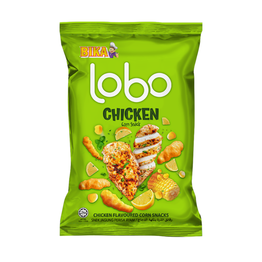Bika Lobo Corn Crackers Chicken Flavour 40g