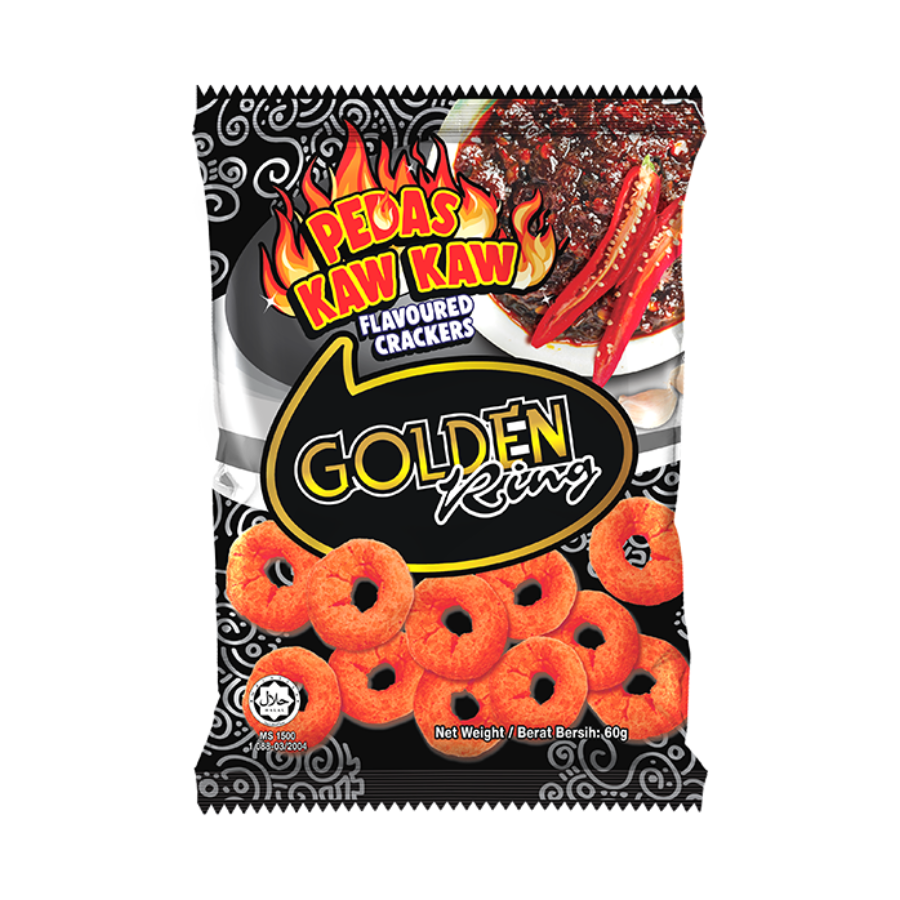 Cocoaland Golden Ring Pedas Kaw Kaw 60g (BB: 12.10.25)