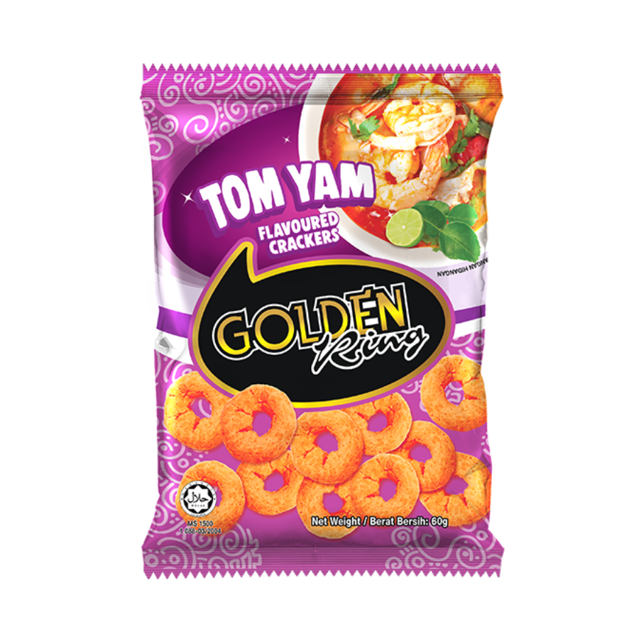 Cocoaland Golden Ring Tom Yam 60g (BB: 19.10.25)