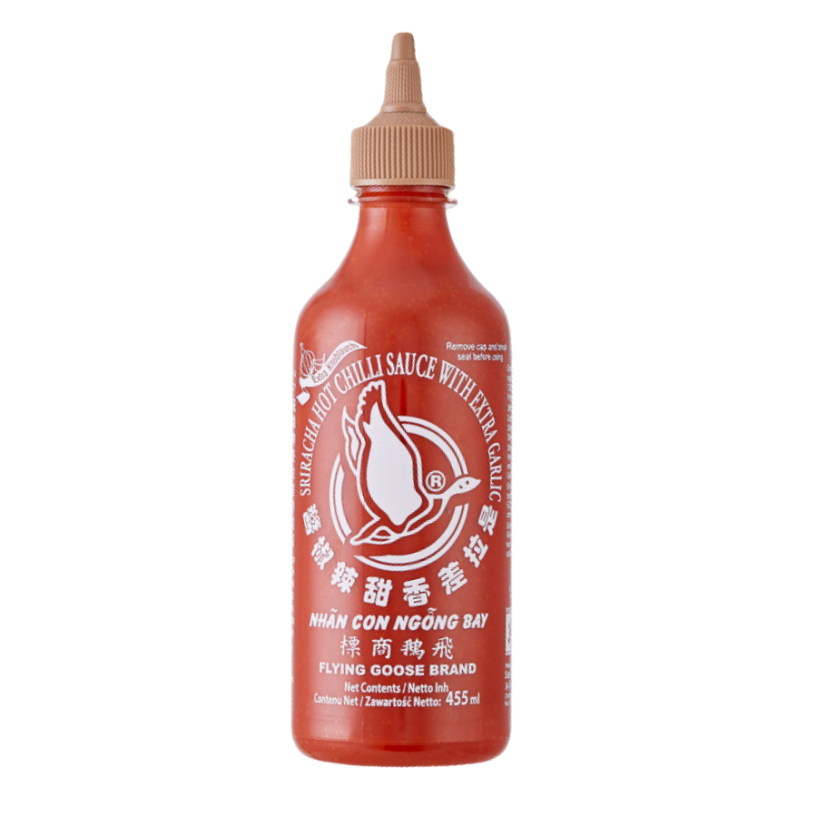 Flying Goose Sriracha Extra Garlic Hot Chilli Sauce 455ml
