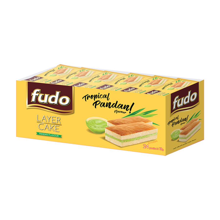 Fudo Layer Cake Pandan 24x18g