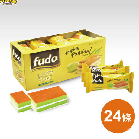 Fudo Layer Cake Pandan 24x18g