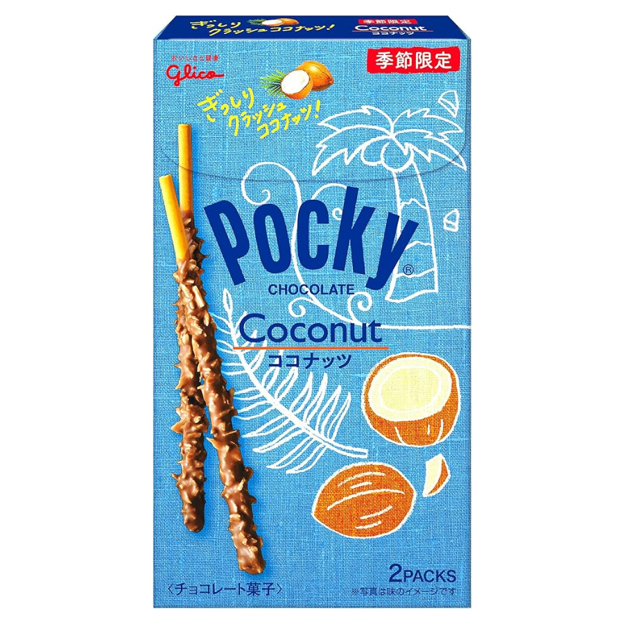 Glico Pocky Coconut (2 Packs In One Box) 59.2g