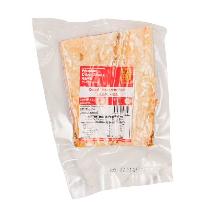 GoWell Dried Threadfin Fillet 150g (BB: 27.11.24)