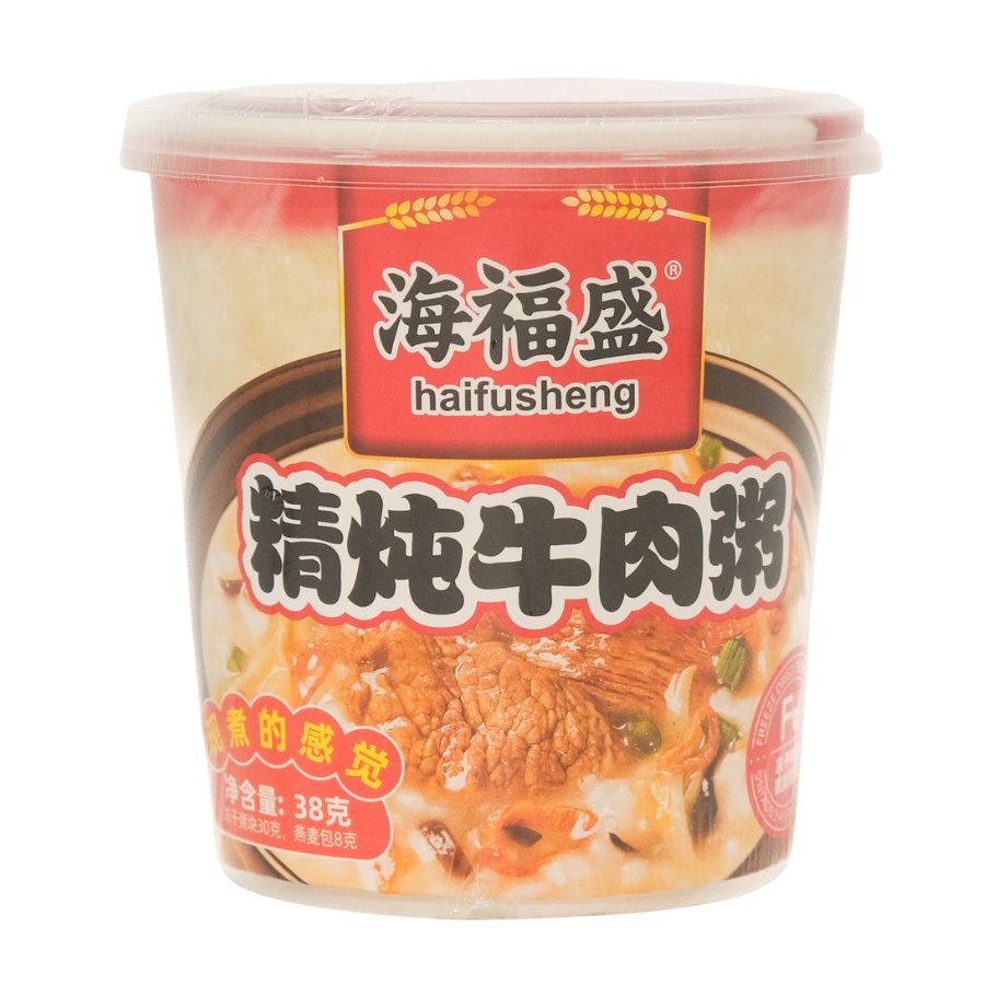 Hai Fu Sheng Instant Congee Beef 38g