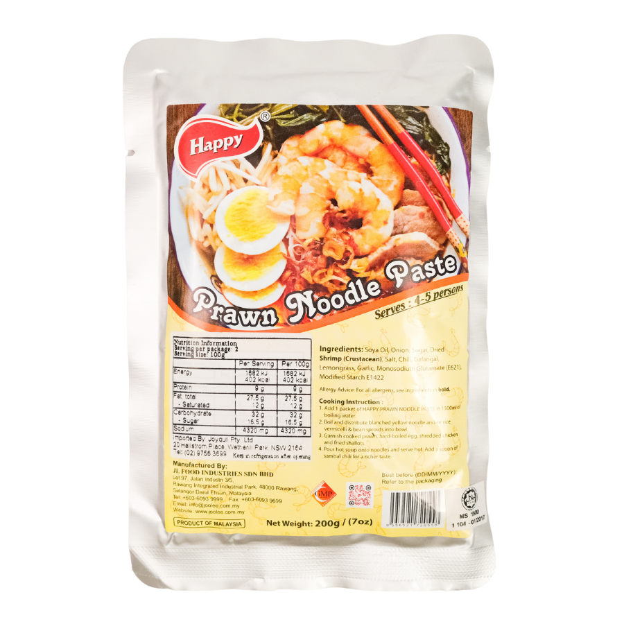 Happy Brand Prawn Noodle Paste 200g (BB: 09.07.25)