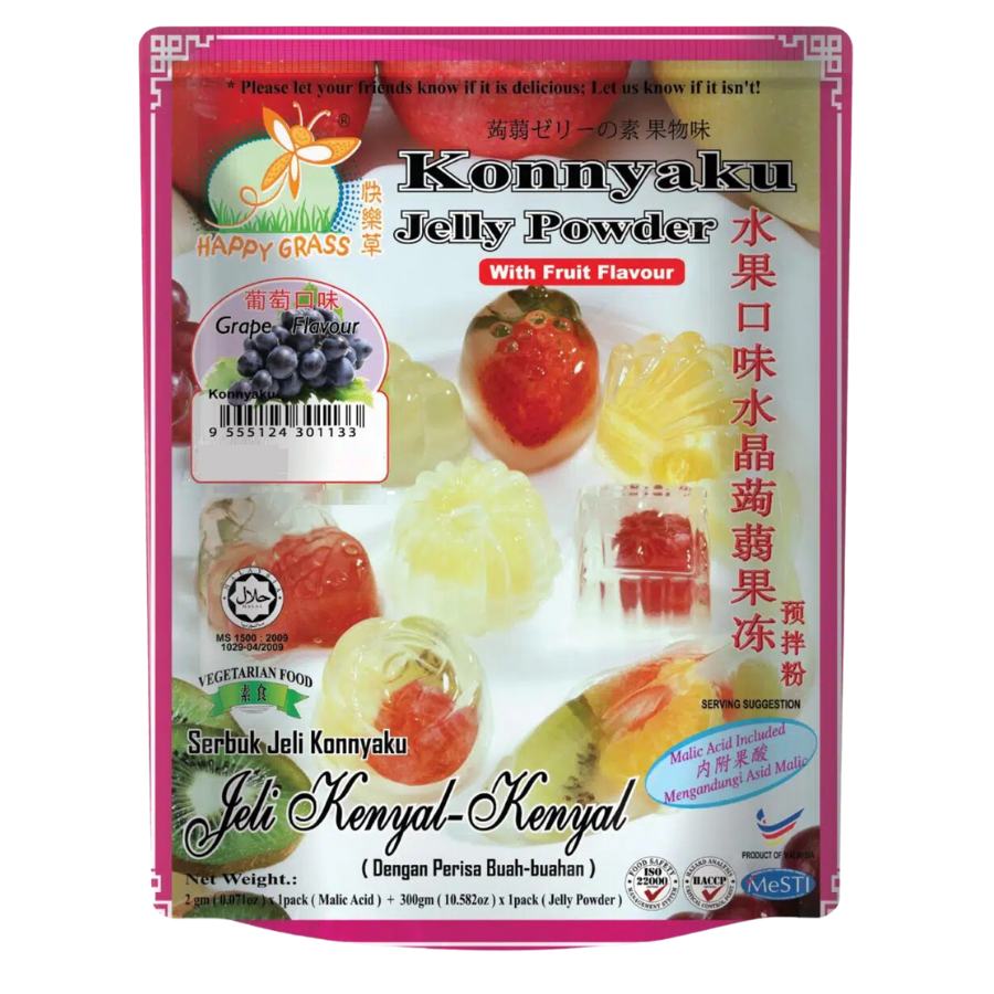 Happy Grass Konnyaku Jelly Powder Grape Flavour 280g