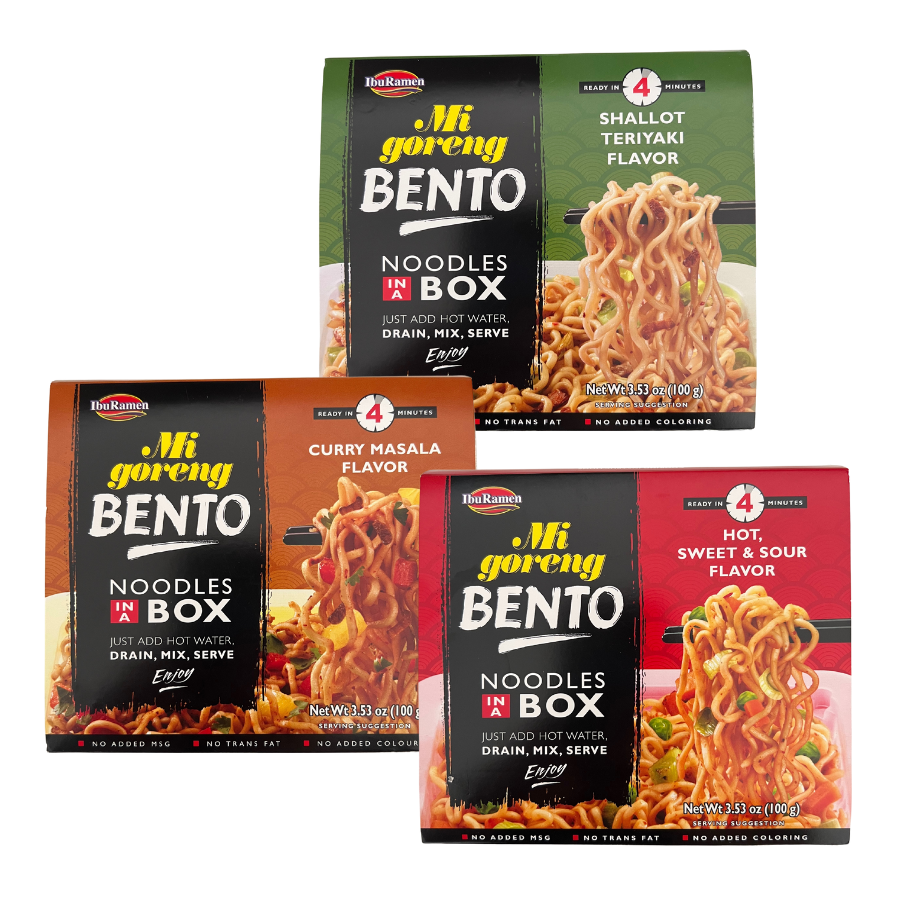 IbuRamen Mi Goreng Bento Noodles In A Box Bundle (BB: 30.11.25)