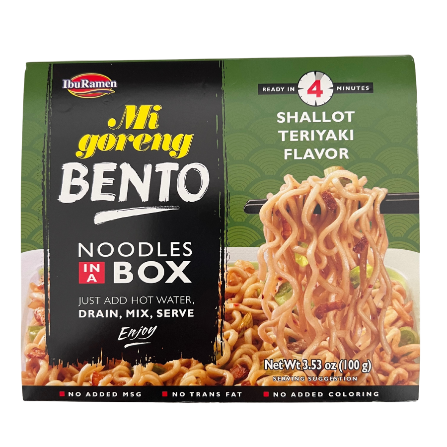 IbuRamen Mi Goreng Bento Noodles In A Box Shallot Teriyaki 100g (BB: 30.11.25)