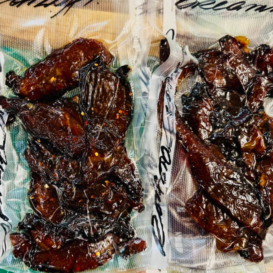 Roastdfunkd Lee Bakwa Premium XO Sliced Pork Jerky Spicy Level 1