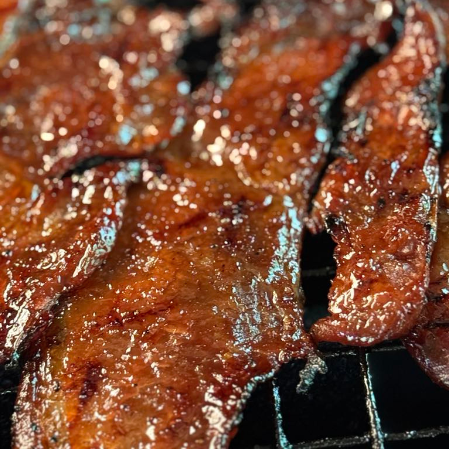 Roastdfunkd Lee Bakwa Premium XO Sliced Pork Jerky Spicy Level 1