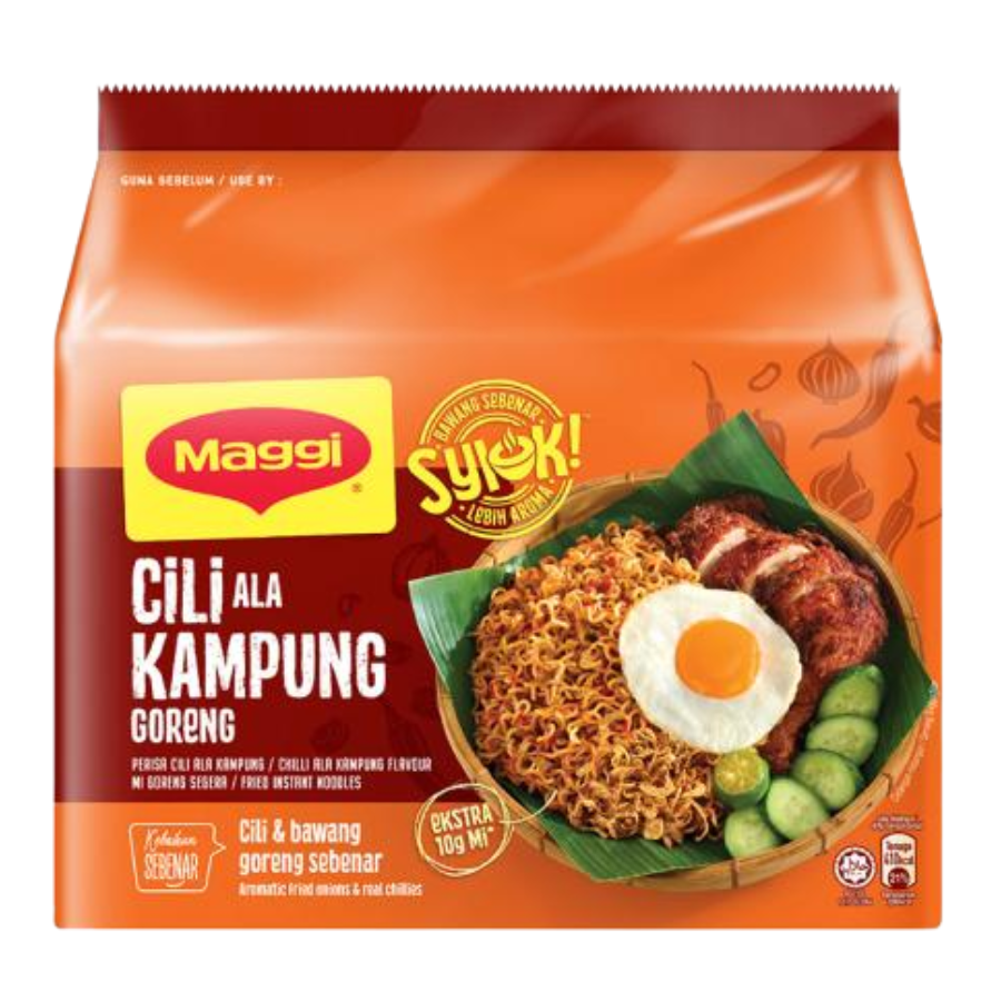Maggi Mi Goreng Chilli Ala Kampung Flavour 5x75g Pack