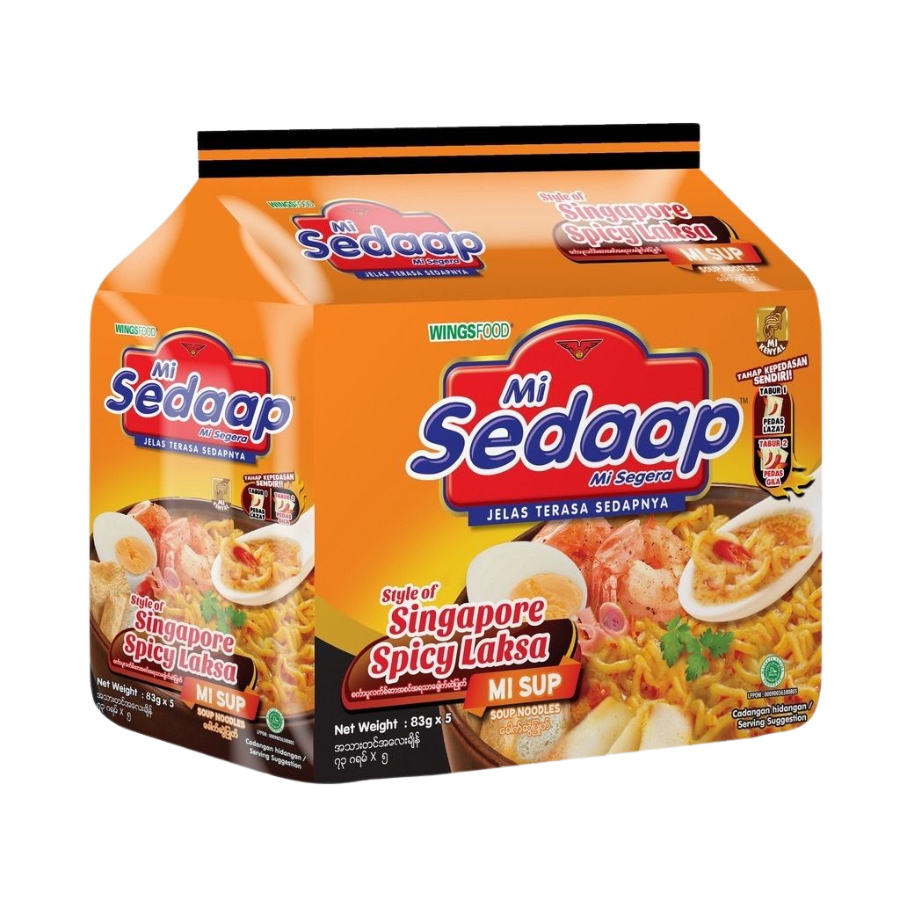 Mi Sedaap Mi Sup Singapore Laksa 5x83g Pack