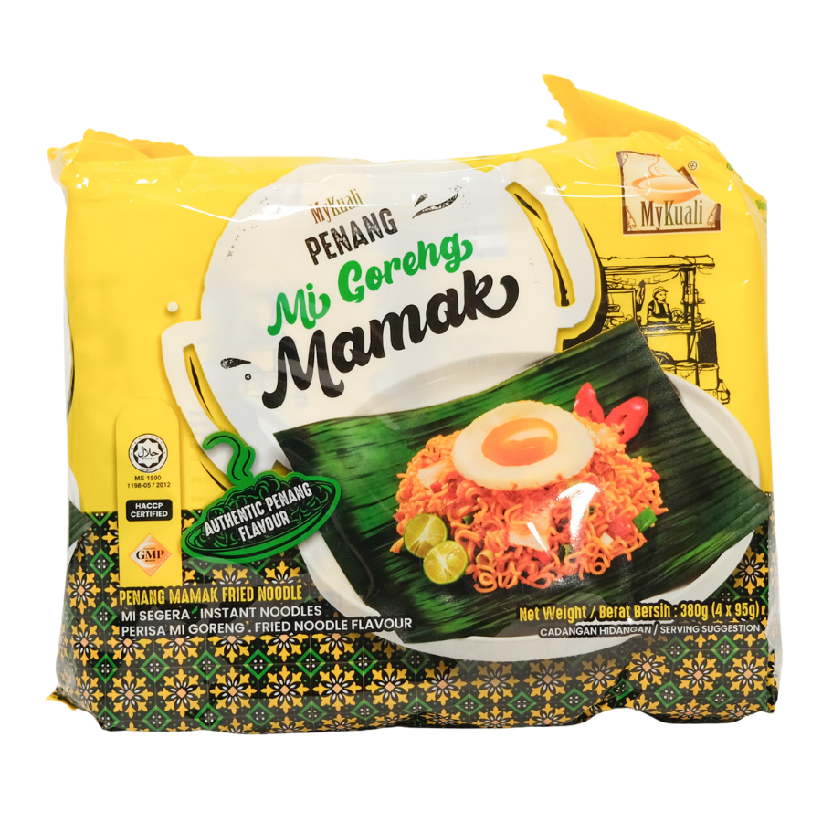 MyKuali Penang Mi Goreng Mamak 4x95g Pack