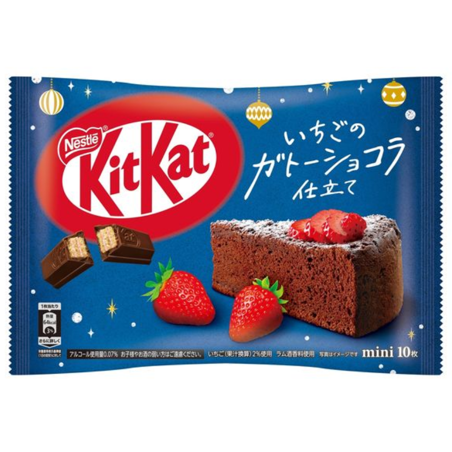 Nestle KitKat Mini Wafer Chocolate Strawberry Gateau 116g