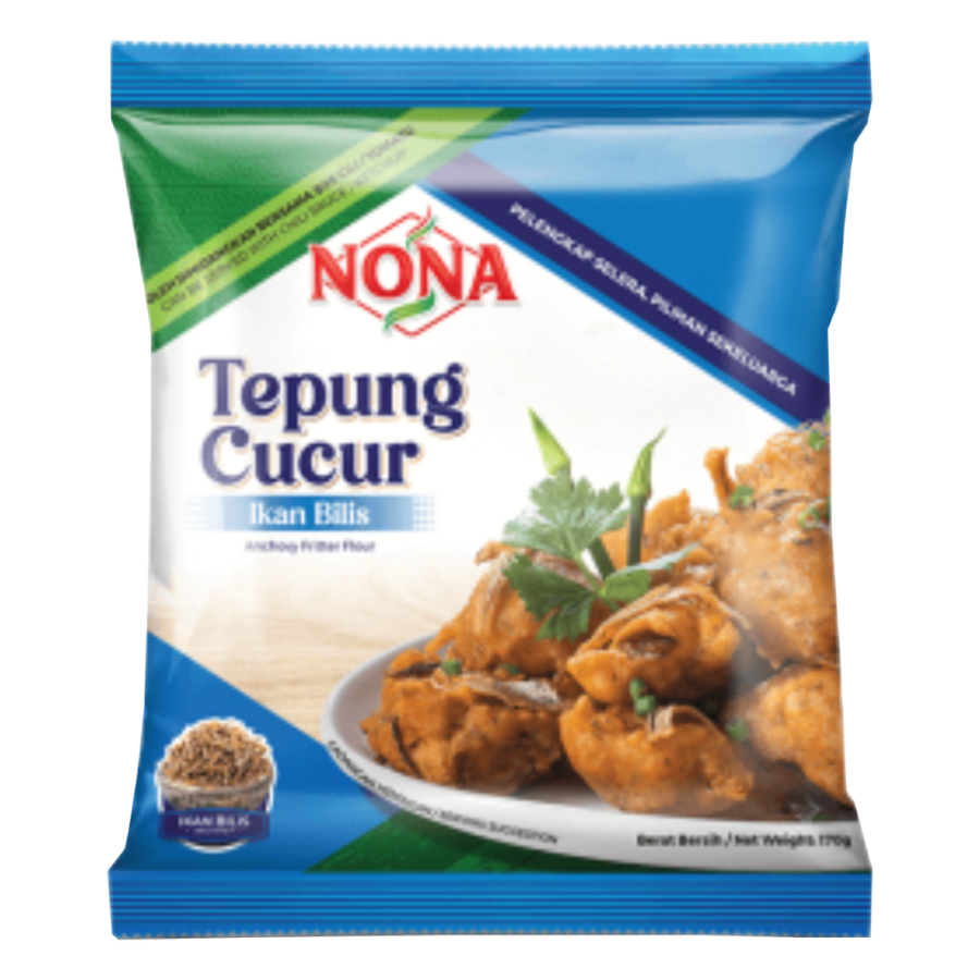 Nona Tepung Cucur Ikan Bilis 170g (BB: 28.05.26)