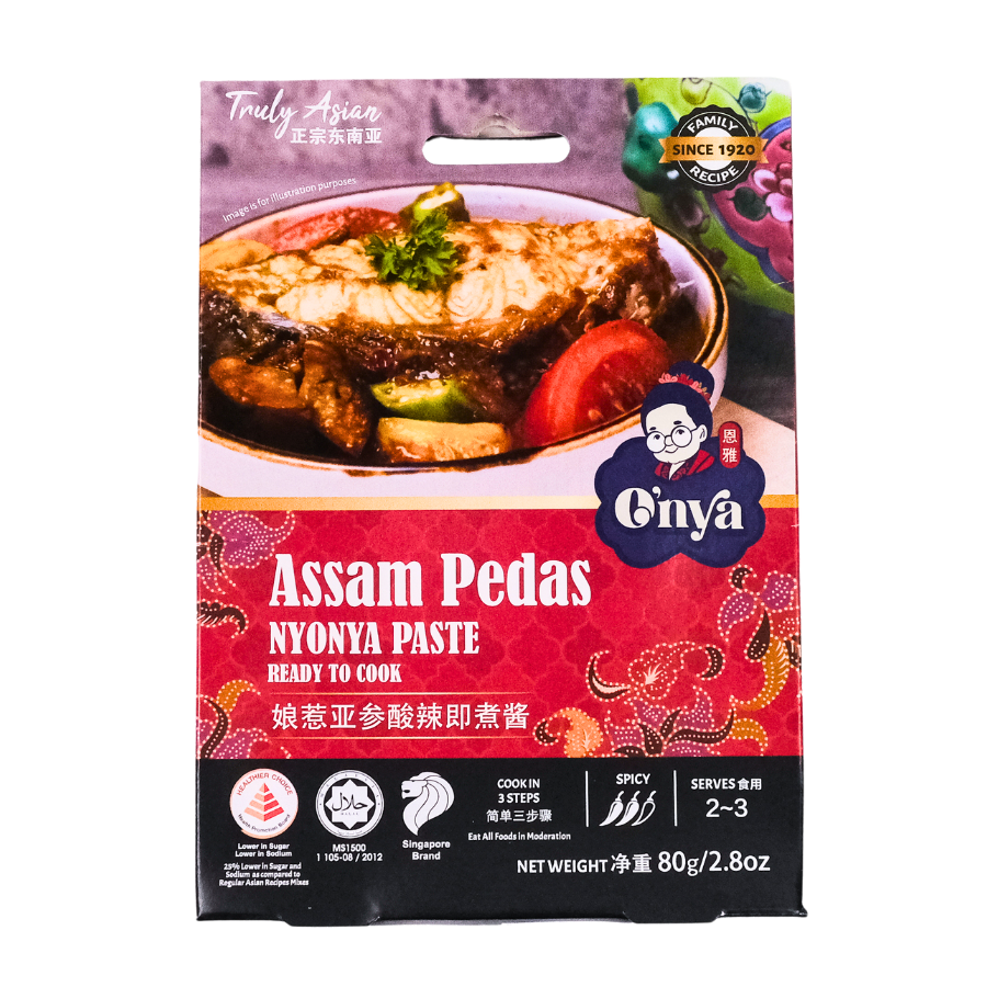 Onya Assam Pedas Nyonya Paste 80g (BB: 09.10.26)