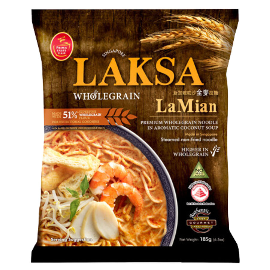 Prima Taste Laksa Wholegrain LaMian 185g (BB: 26.12.25)