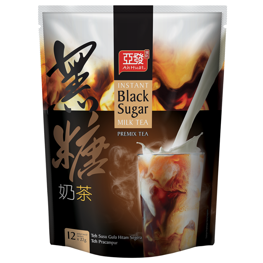 Ah Huat Instant Black Sugar Milk Tea 12x22g (EXP: 21.11.25)