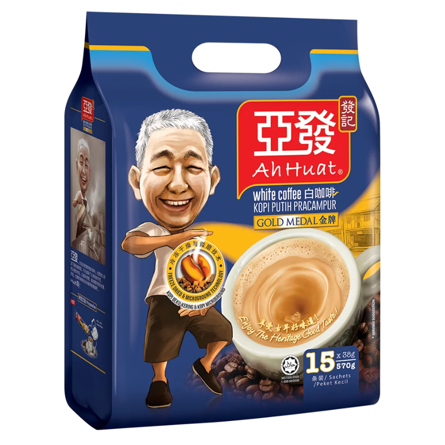Ah Huat White Coffee Gold Medal 15x38g