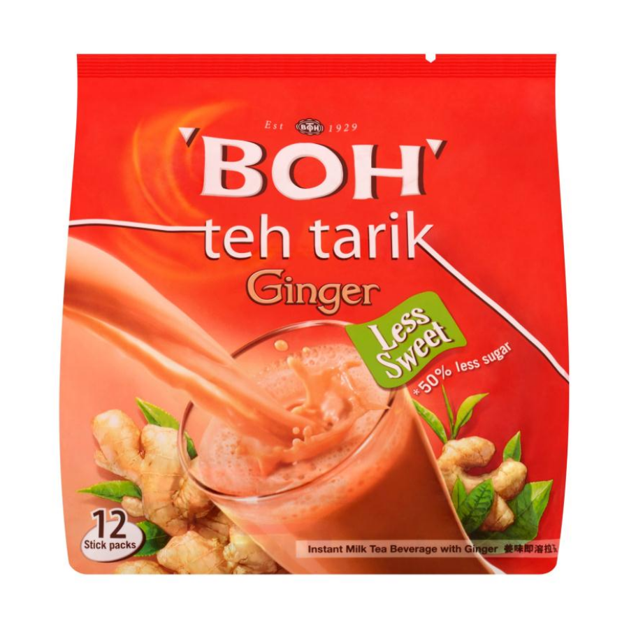 Boh Teh Tarik Ginger (Less Sweet) 12x26g