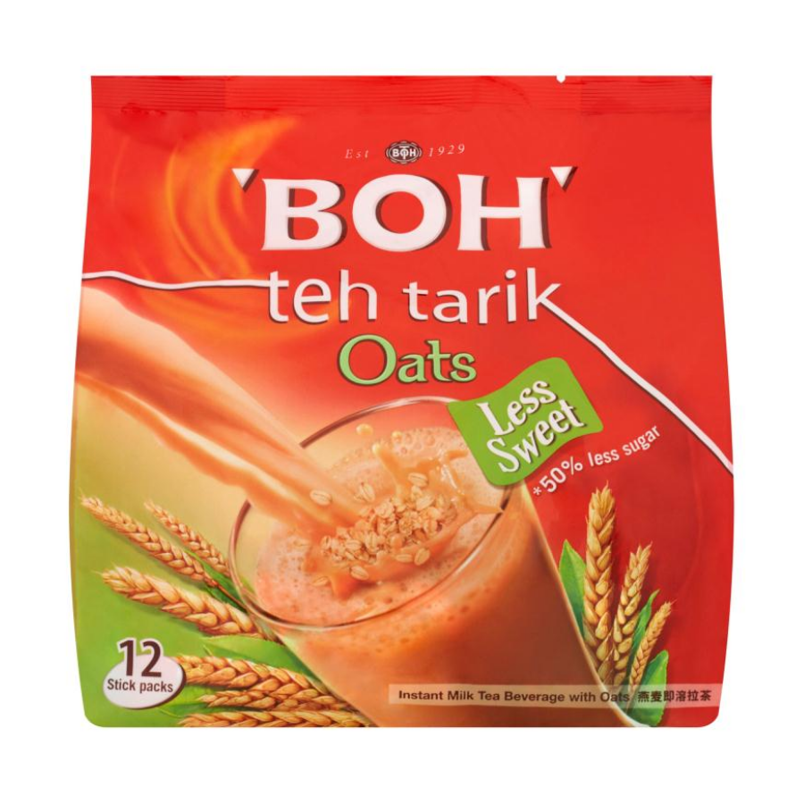 Boh Teh Tarik Oats (Less Sweet) 12x26g