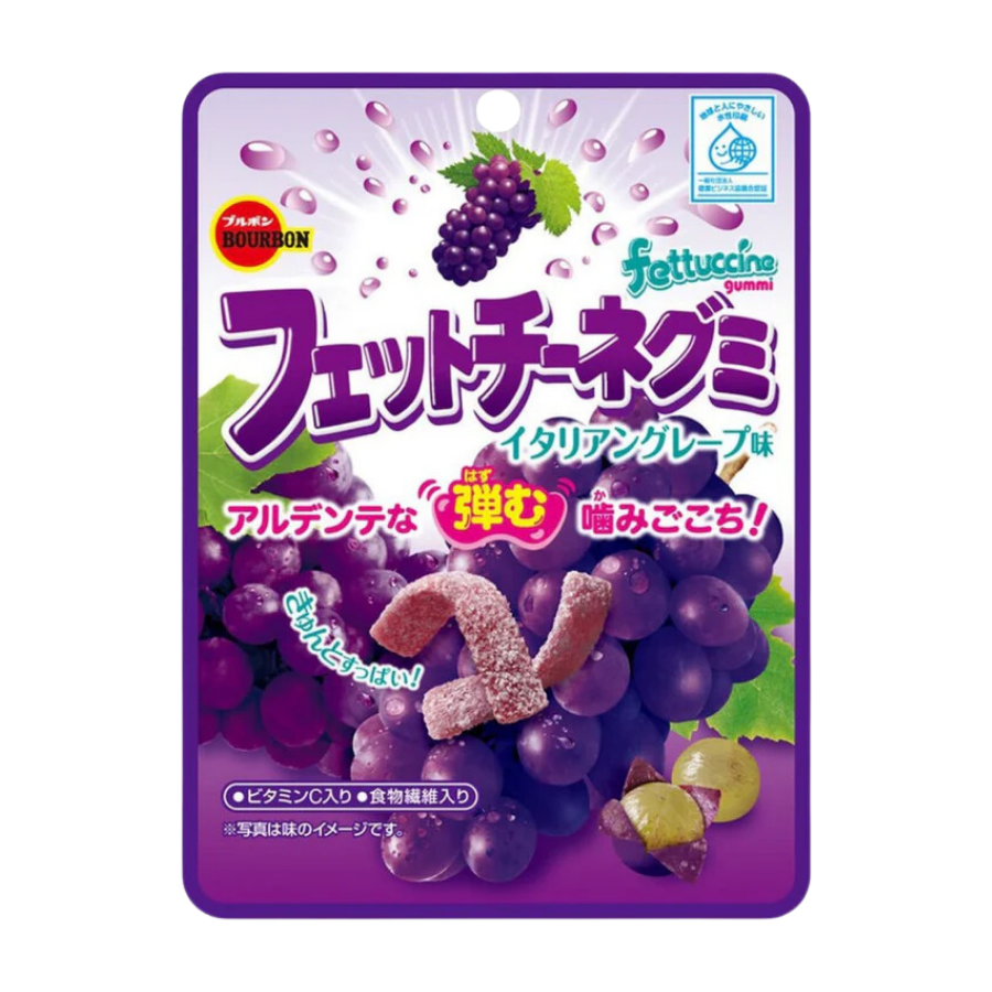 Bourbon Fettuccine Gummy Grape 50g