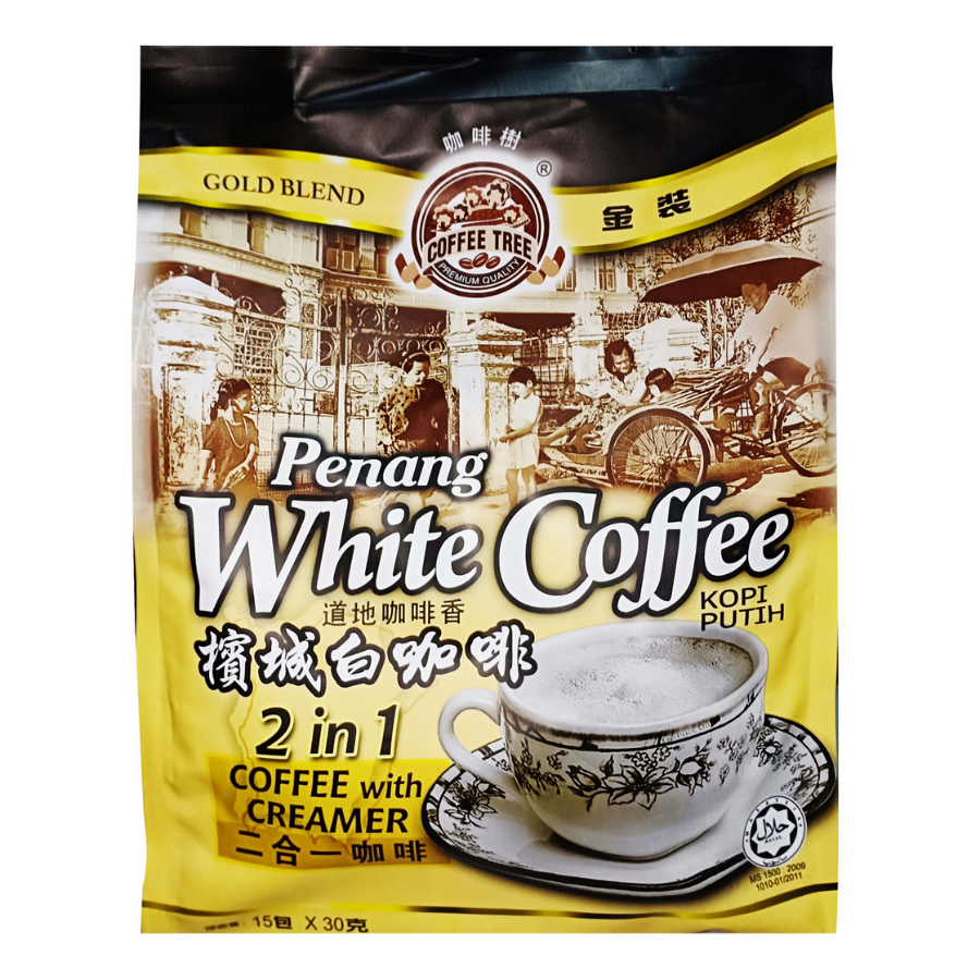 Coffee Tree Penang White Coffee 2-in-1 Coffee with Creamer 15x30g