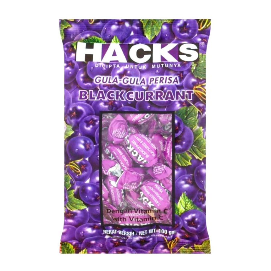 Hacks Blackcurrant Candy 100g (EXP: 31.12.25)