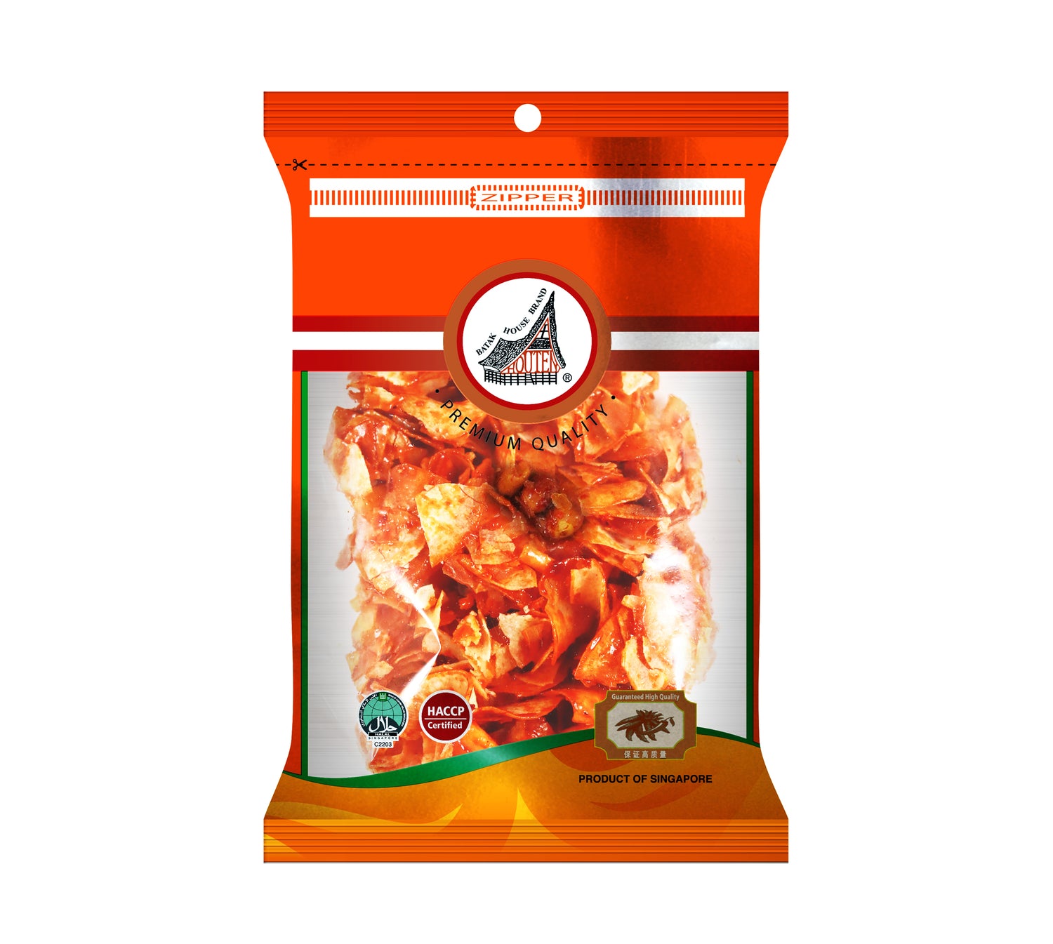 Singapore Houten Chilli Tapioca Chips 100g