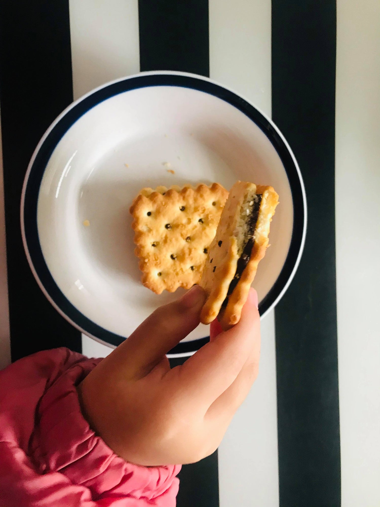 Julie's Lemond Puff Chocolate Hazelnut Cream Sandwich 180g