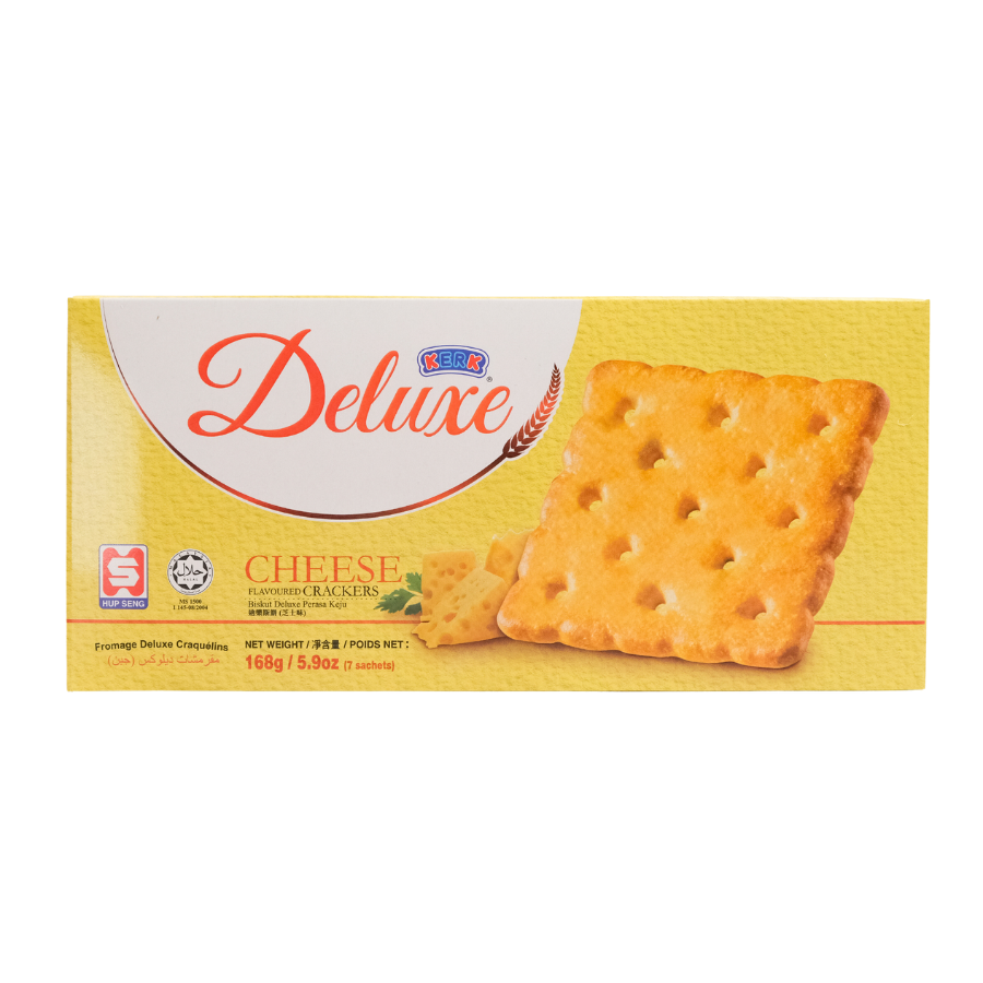 Kerk Deluxe Cheese Crackers 168g (BB: 29.05.25)