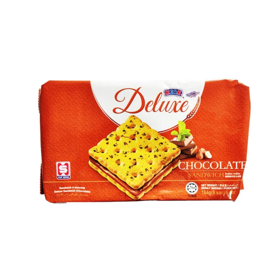 Kerk Deluxe Chocolate Sandwich 184g (BB: 09.03.26)