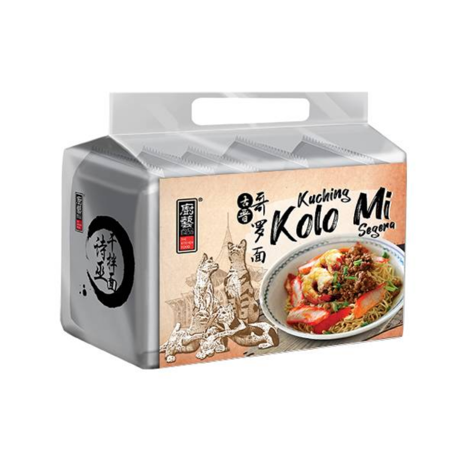 The Kitchen Food Kuching Kolo Mee Original 4x110g Pack