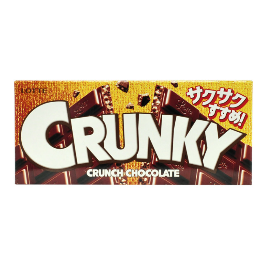 Lotte Crunky Chocolate Bar Original 45g (BB: 30.09.26)