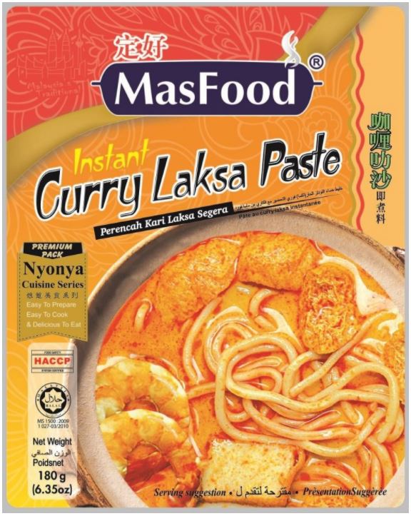 Masfood Curry Laksa Paste 180g