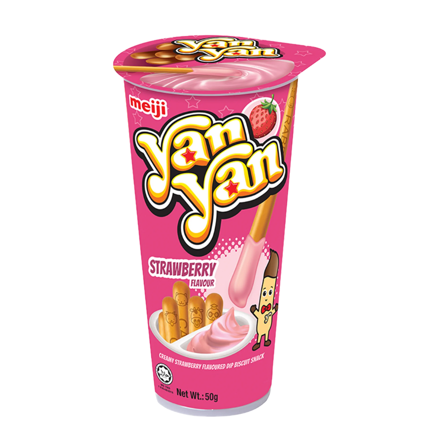 Meiji Yan Yan Strawberry Flavoured Snack (BB: 13.11.25)