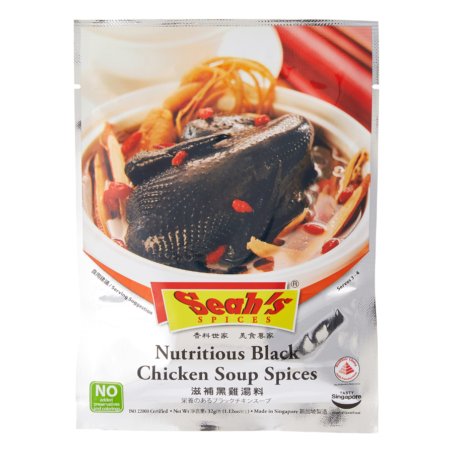 Seah's Nutritious Black Chicken Soup Spices 32g (BB: 23.09.25)