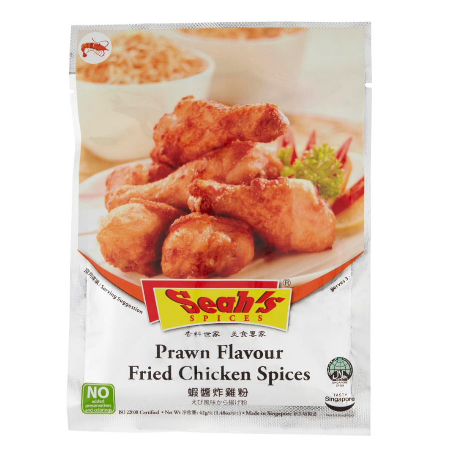 Seah's Prawn Flavour Fried Chicken Spices 42g (BB: 29.07.25)