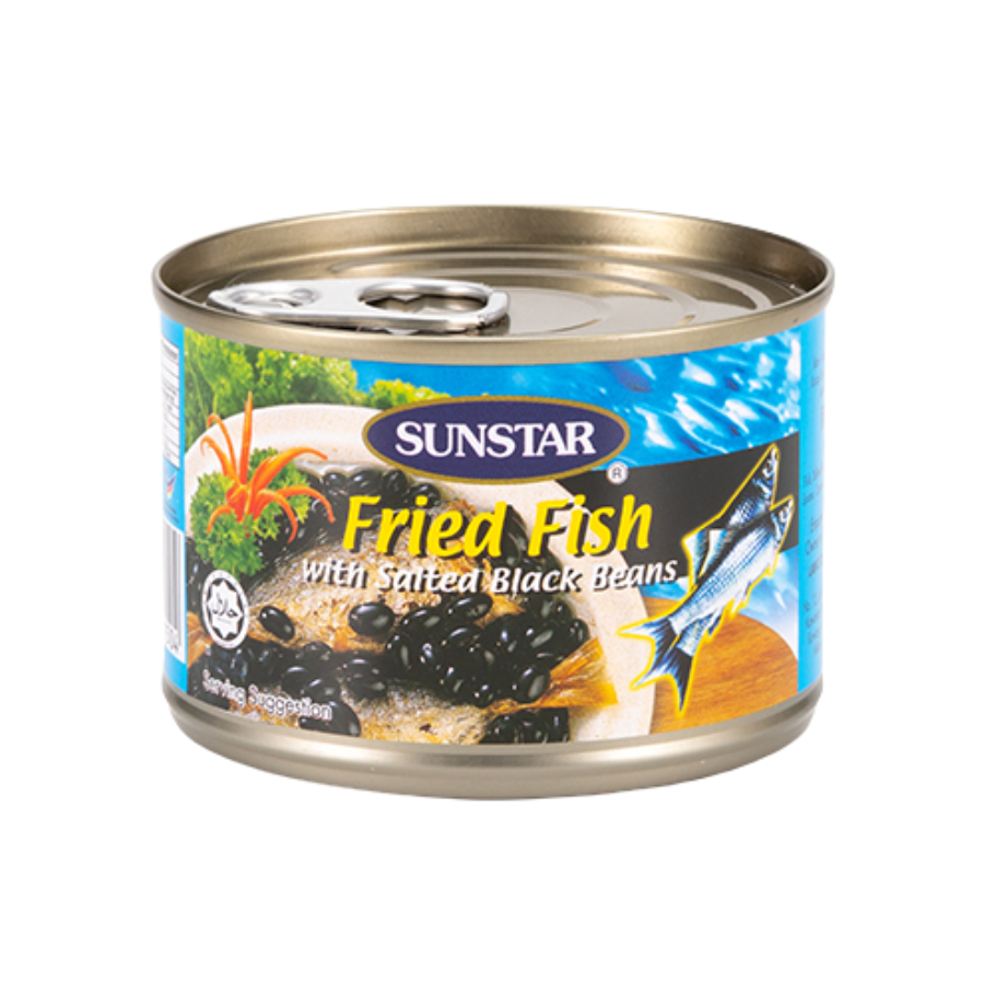 Sunstar Fried Fish in Salted Black Bean 160g