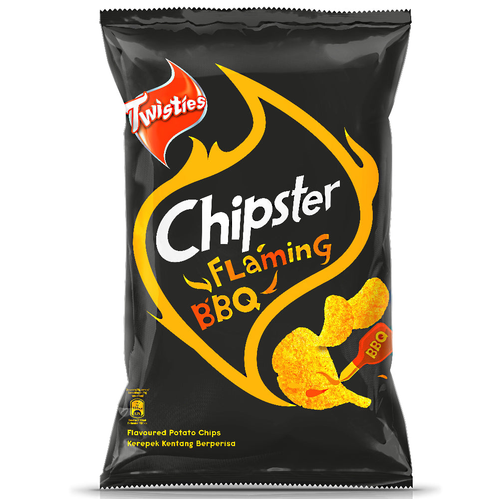 Twisties Chipster Flaming BBQ 130g (BB: 15.01.26)