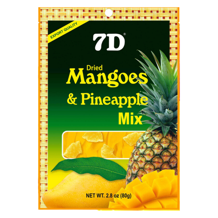 7D Dried Mango & Pineapple Mix 80g