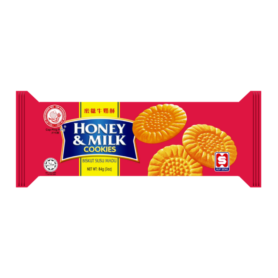 Cap Ping Pong Honey & Milk Cookies 84g (BB: 22.03.24)