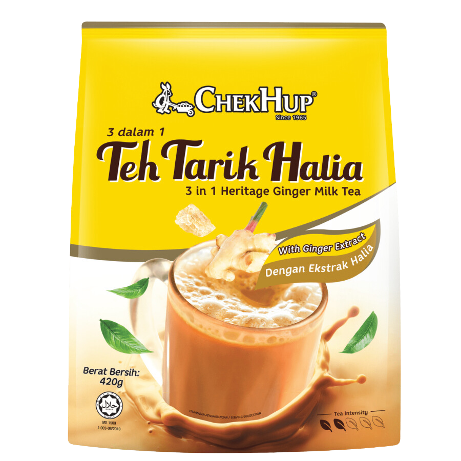 Chek Hup Teh Tarik 3-in-1 Heritage Milk Tea (Ginger) 12x35g