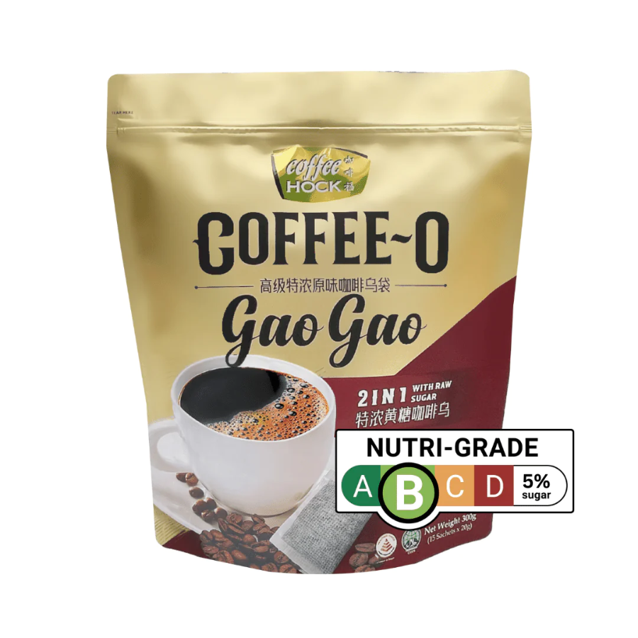 Coffee Hock Coffee-O Gao Gao 2-in-1 with Brown Raw Sugar 15x20g
