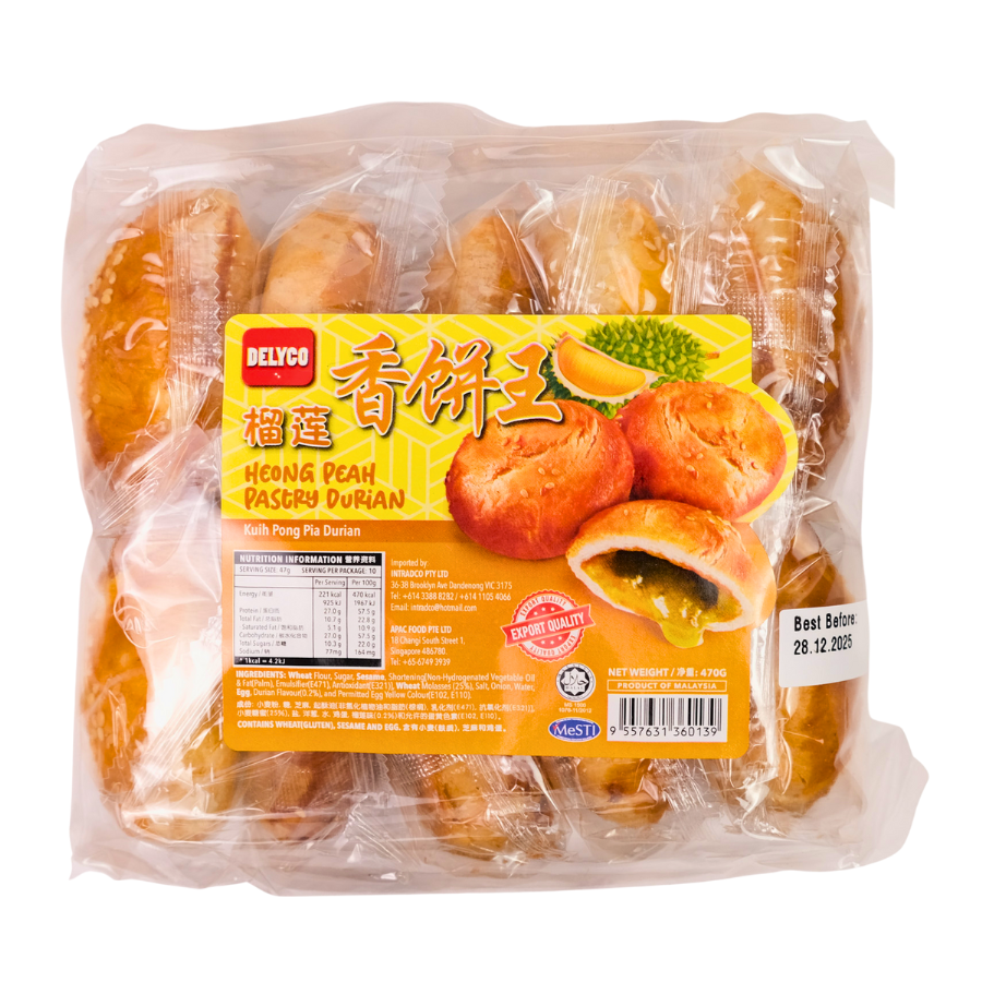 Delyco Heong Peah Pastry Durian 470g
