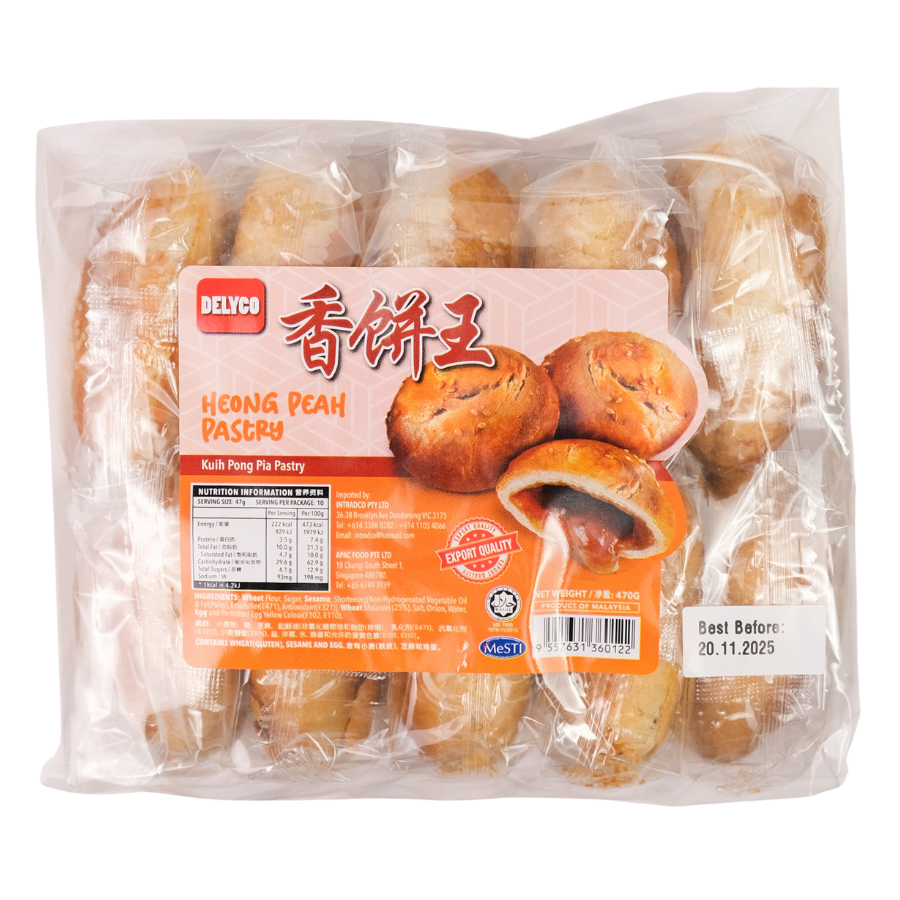 Delyco Heong Peah Pastry Original 470g (BB: 20.11.25)